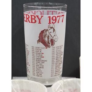 NEW OLD STOCK 1977 Kentucky Derby Mint Julep Glass Seattle Slew - Still Wrapped!